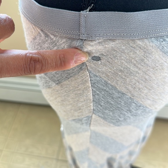 Tart Collection Light Gray Striped Long Maxi Skirt - Picture 5 of 12